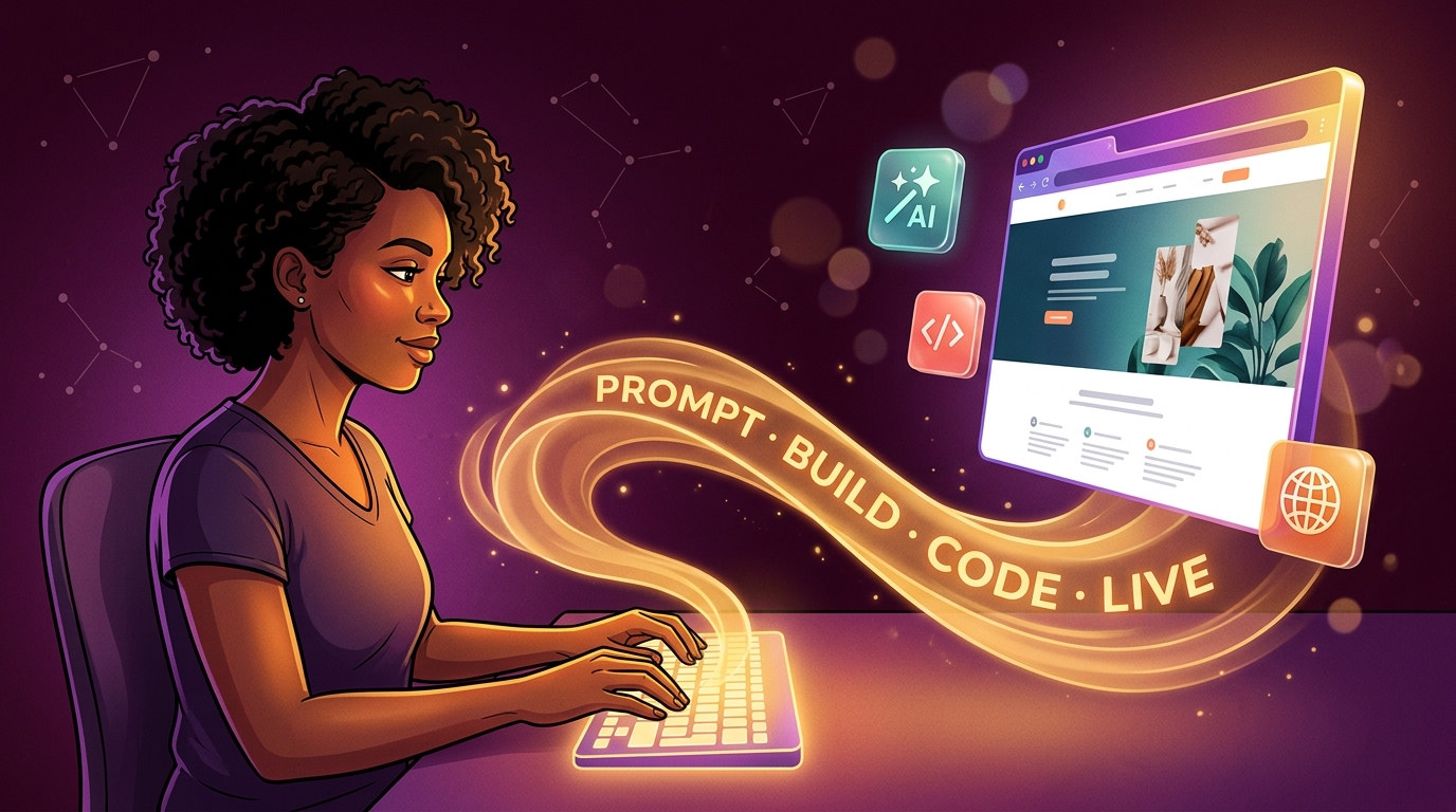 How to create a website with AI